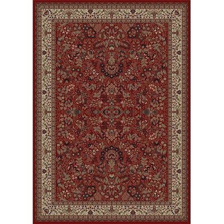 CONCORD GLOBAL TRADING Concord Global 20905 5 ft. 3 in. x 7 ft. 7 in. Persian Classics Sarouk - Red 20905